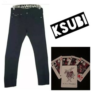New Ksubi Dee Dee Ruff Rocker Jeans 32 X 34 Denim